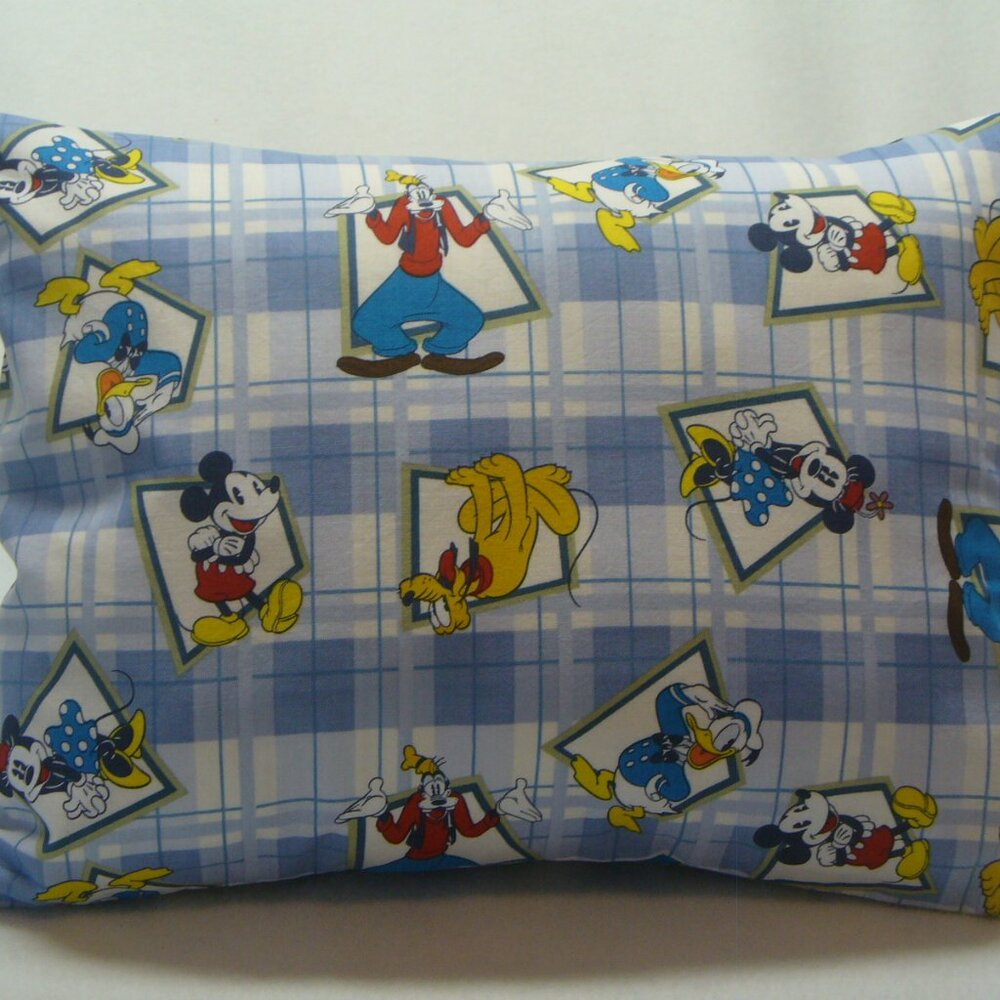 Mickey & Friends Plaid Travel Pillow